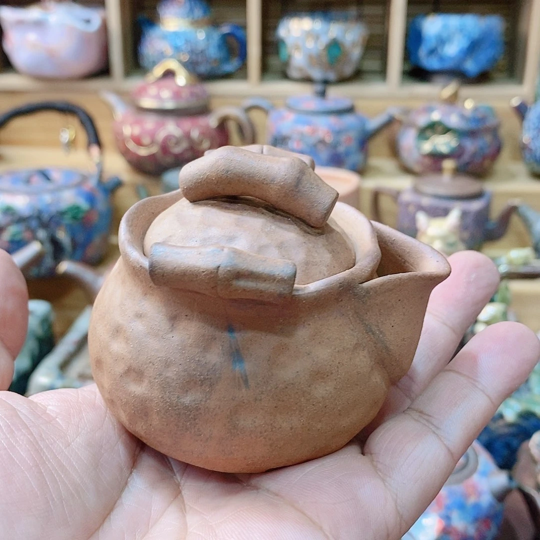 粗陶志野柴烧茶器