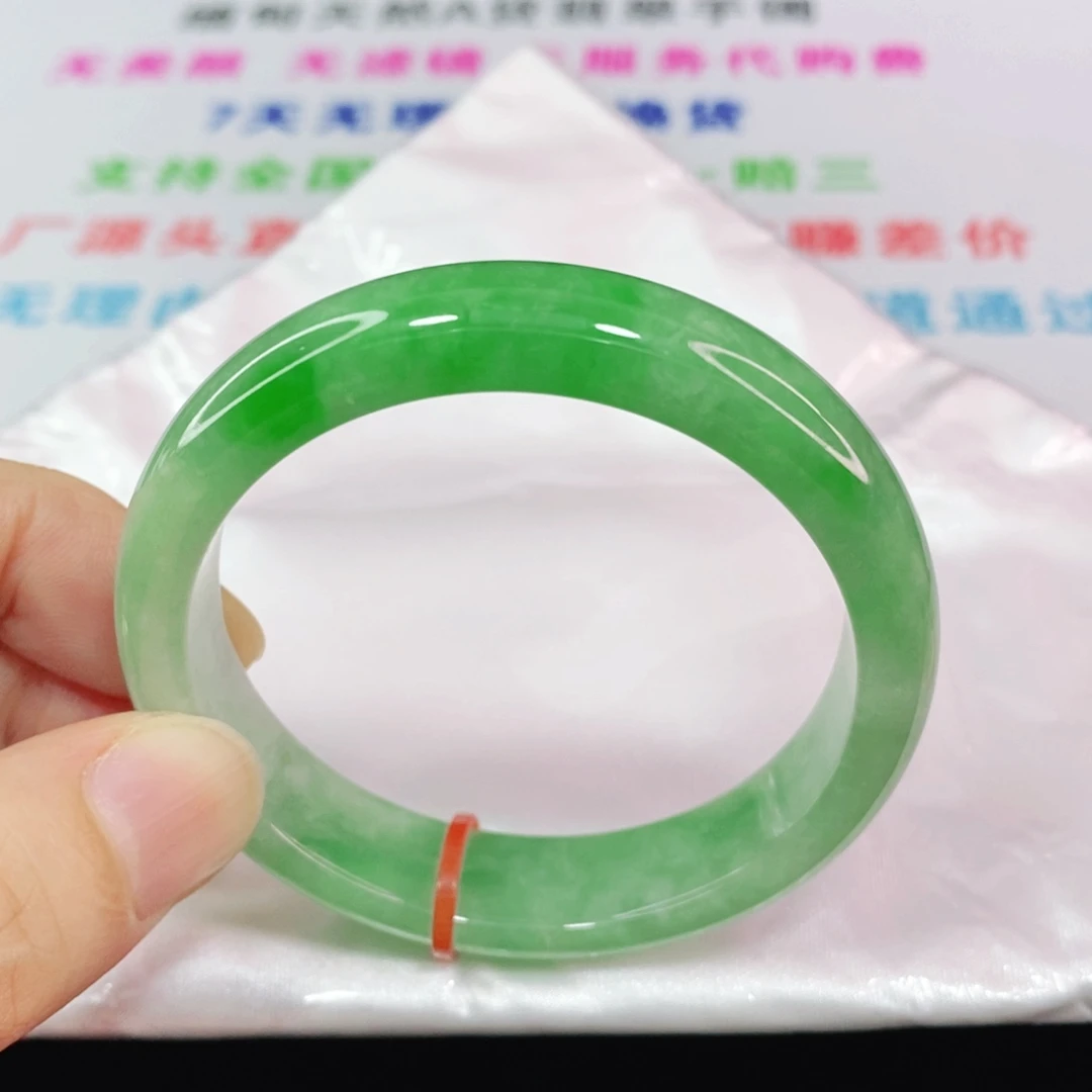 未镶嵌手镯翡翠52圈口正圈