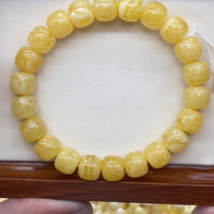 琥珀未镶嵌手链蜜蜡