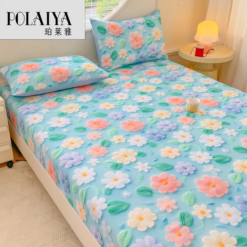 【POLAIYA珀莱雅】5D数码印花凉感防滑床床单床笠宿舍家用卧室凉席