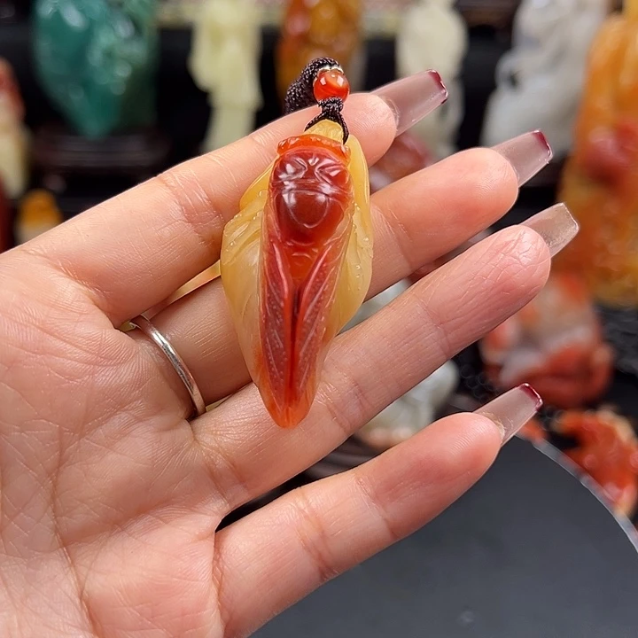 凯***寿山石三彩老性芙蓉石