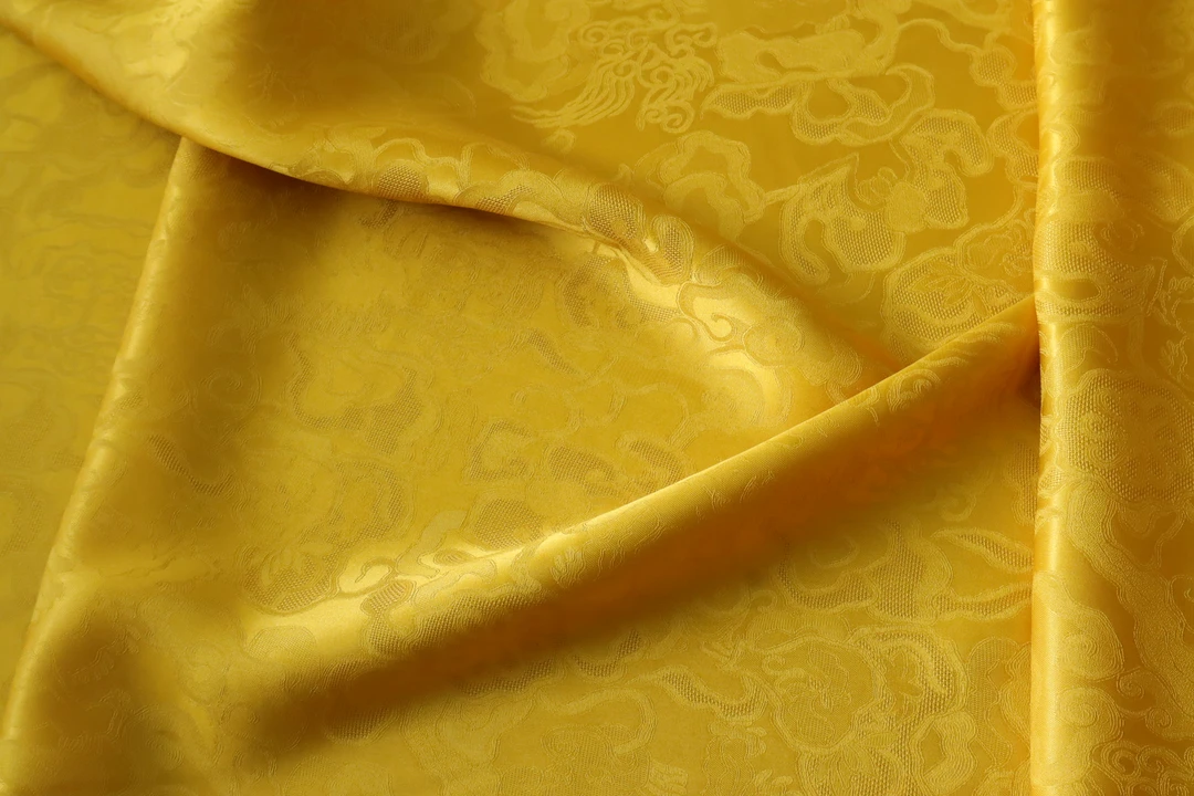 【二掌柜绸庄】万事利纯色麒麟面料100%桑蚕丝140幅宽过薯莨diy成衣