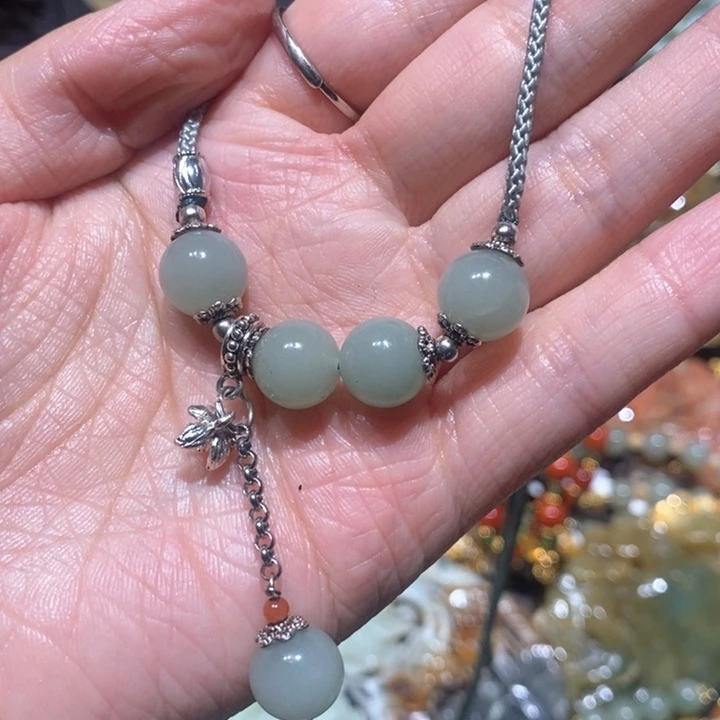 岫玉毛衣链未镶嵌