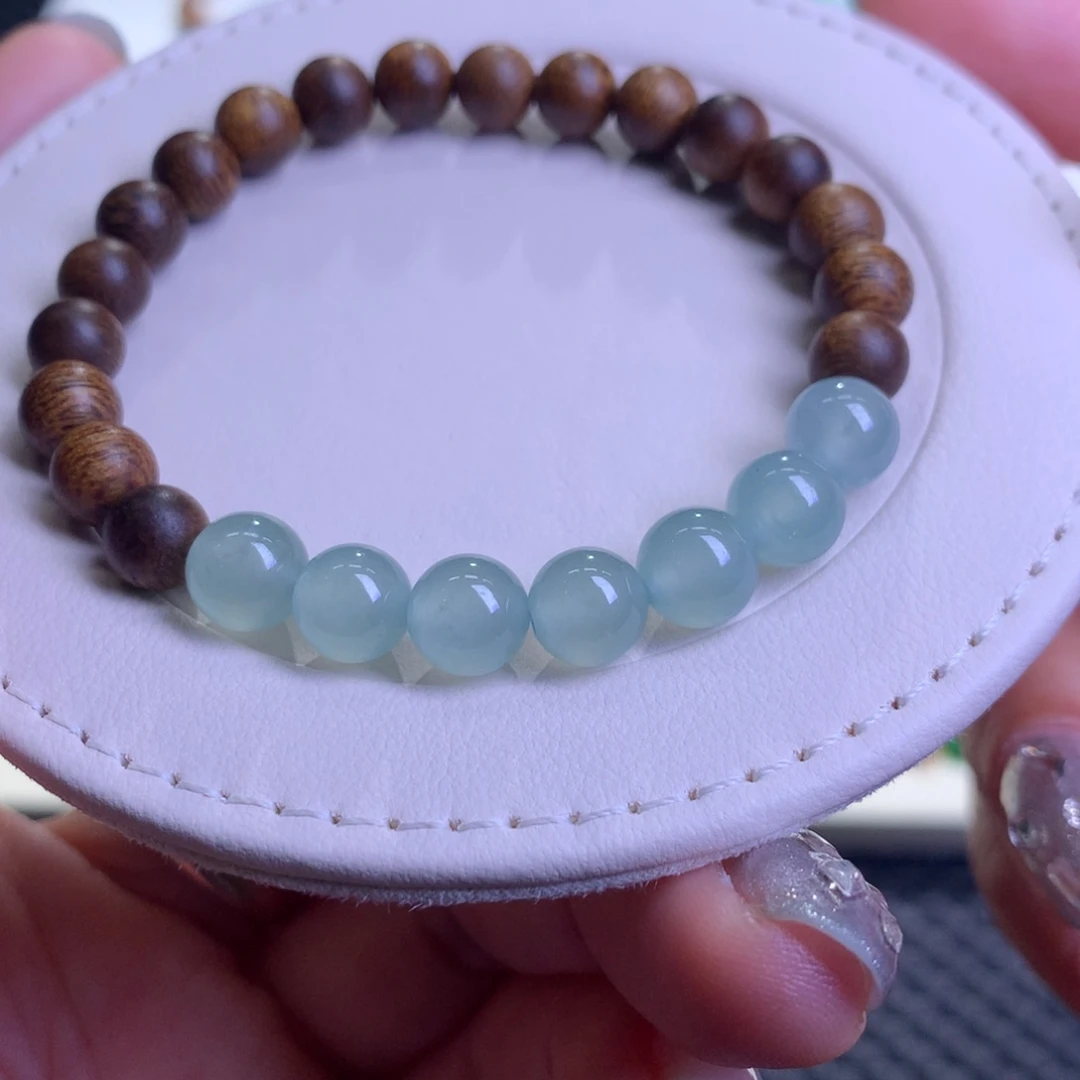 未镶嵌手链翡翠翡翠手串卡7.5