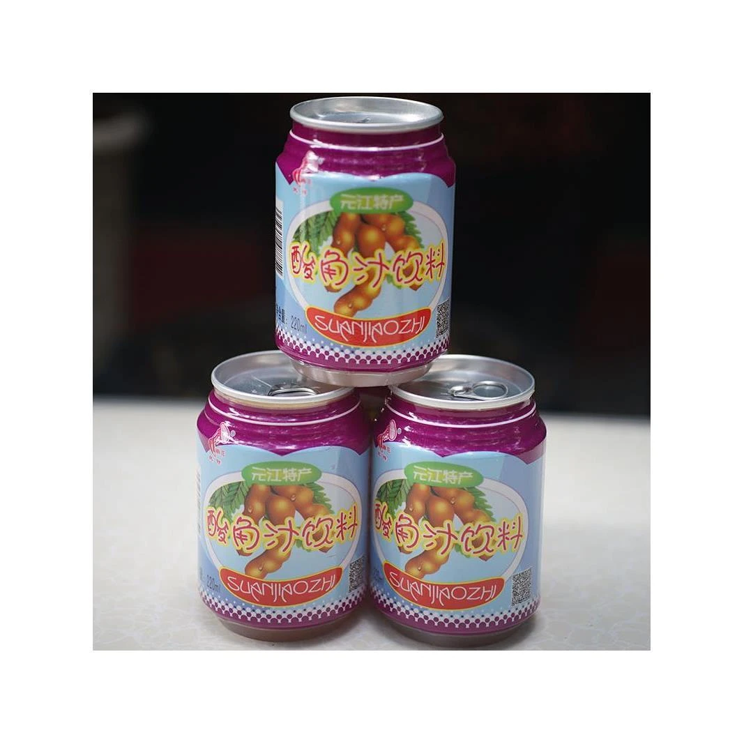 云南玉溪特产元江民特酸角汁220ml/罐百香果汁饮料新鲜果汁整箱装