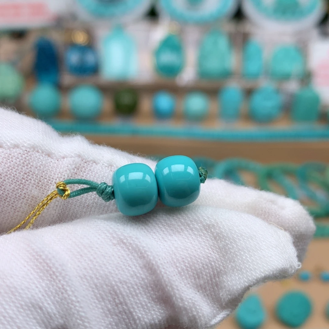 绿松石未镶嵌珠宝奇石8.4mm