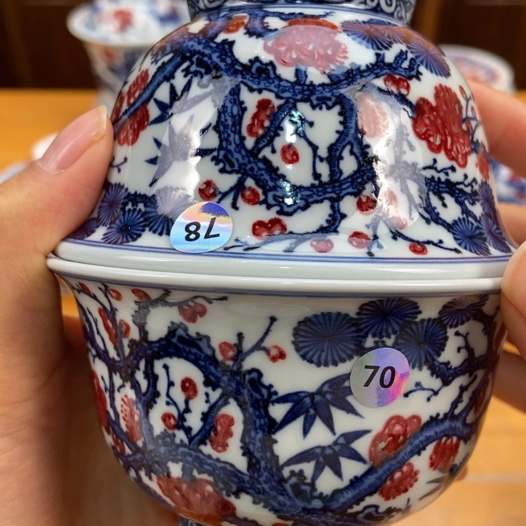 手绘现代茶具非古董老*