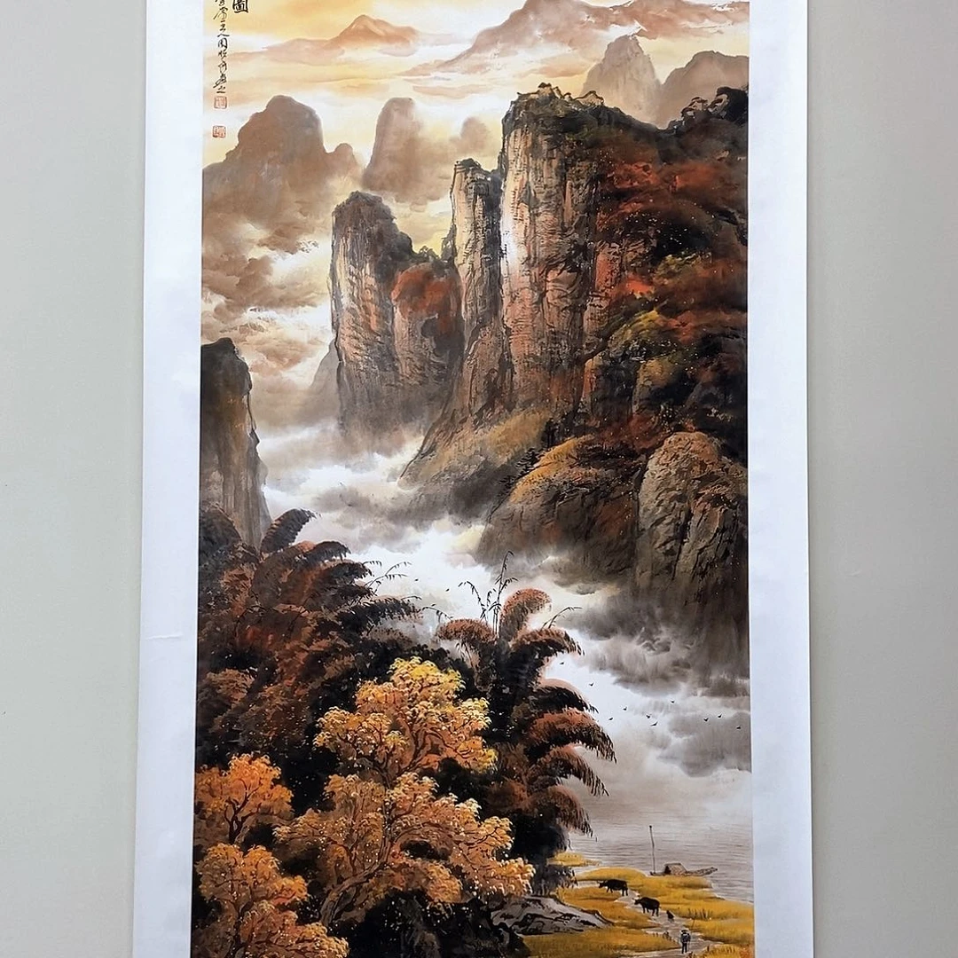 国画周顺良四尺精品佳作