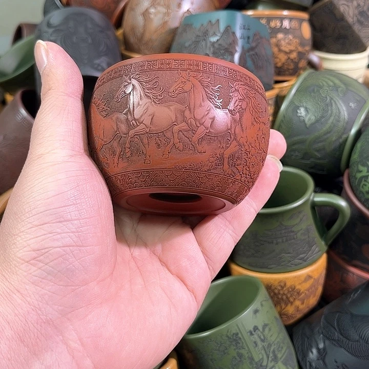 茶杯紫砂全手工紫砂主人杯