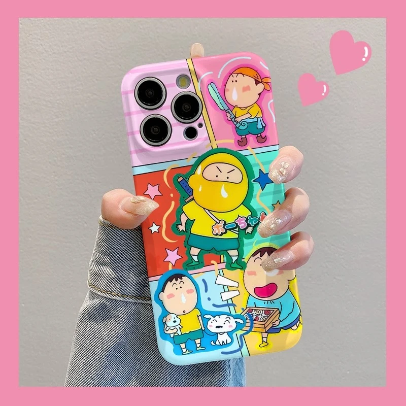 拼接可爱阿呆适用苹果16菲林手机壳华为新款vivo全包小米oppo防摔