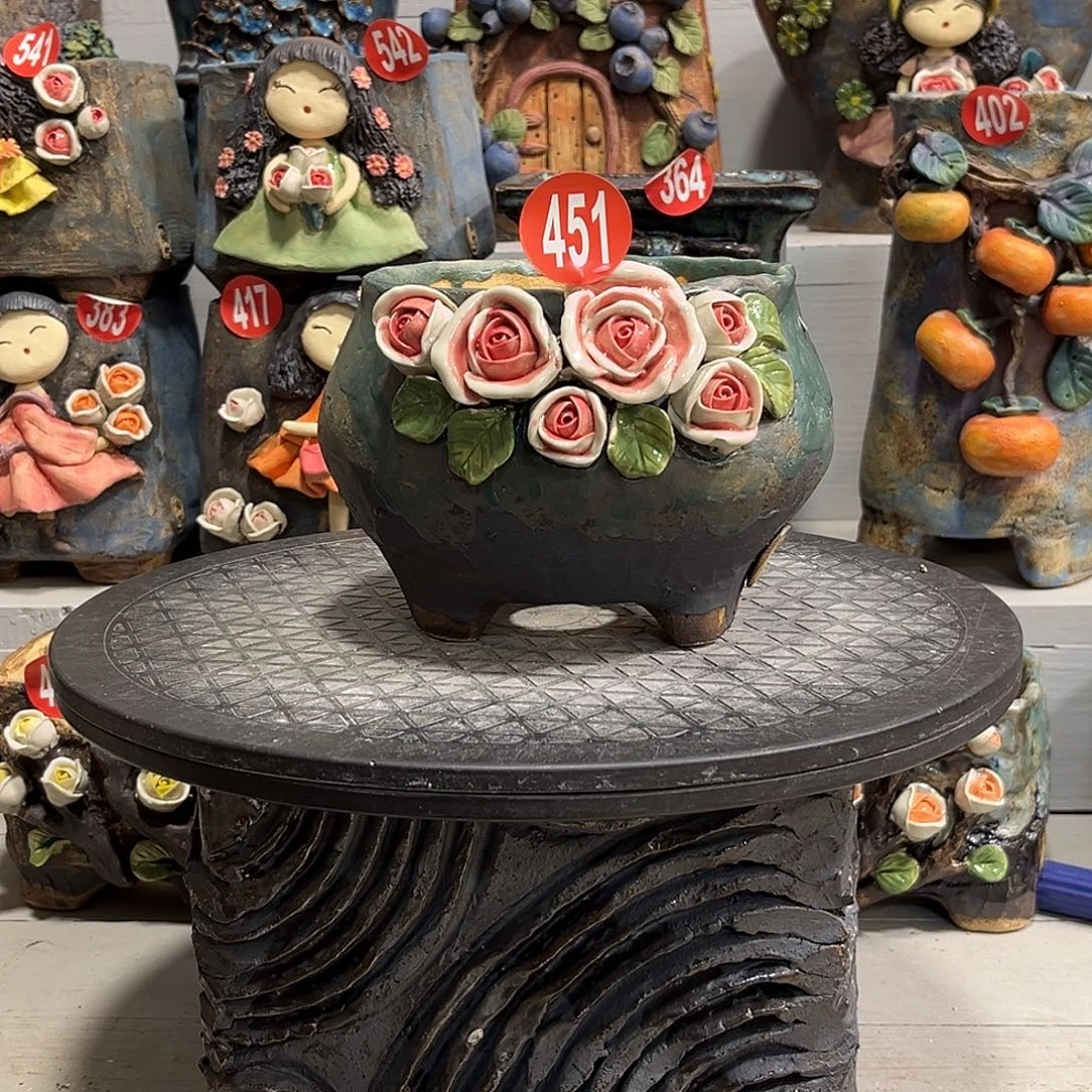 微瑕451 号陶然花器手工花盆
