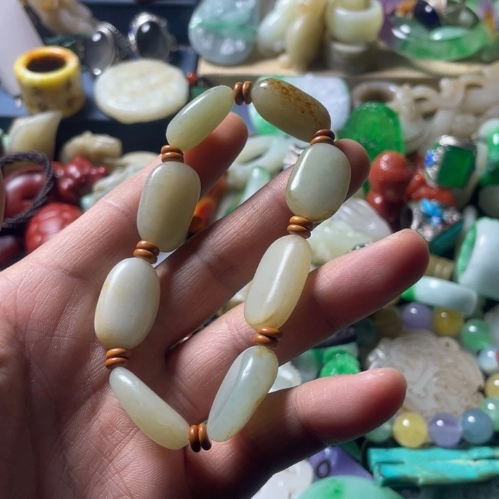 和田玉未镶嵌吊坠(不含链)