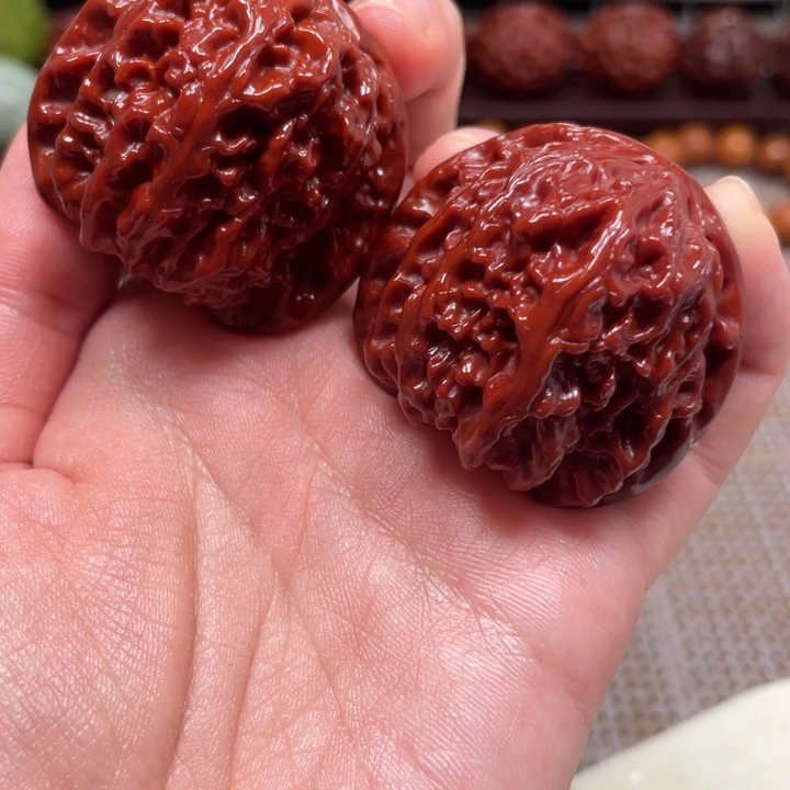 文玩核桃把件白狮子文玩核桃42