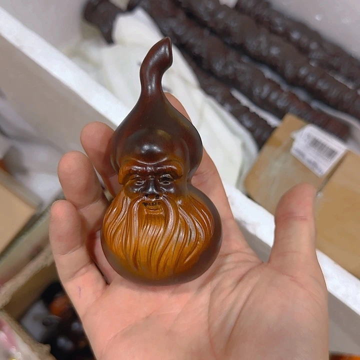 木黑檀木12寿星葫芦一个
