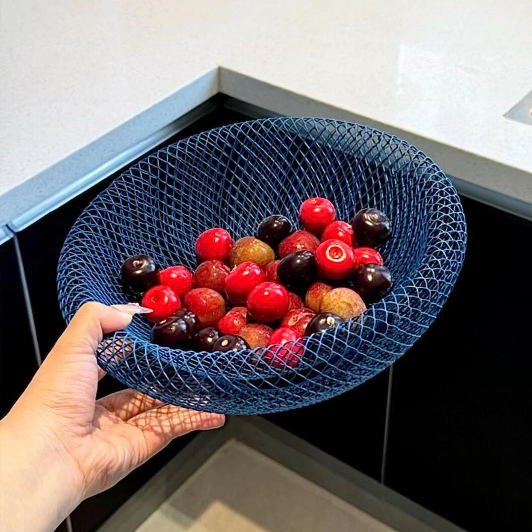 W水果盘客厅家用轻奢高档漂亮的水果盘精致2025新款高颜值高级感