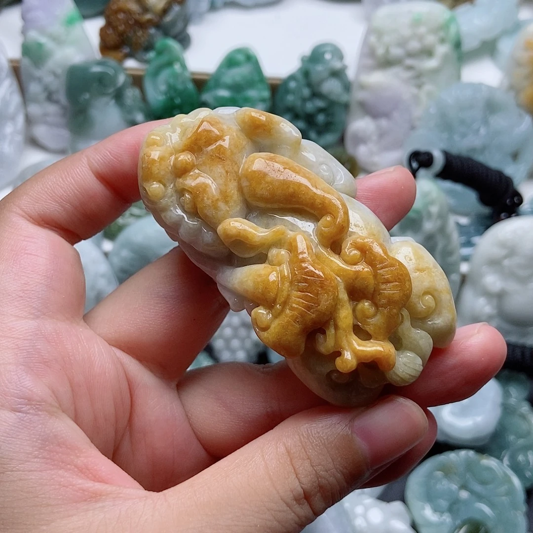 翡翠未镶嵌吊坠(不含链)1