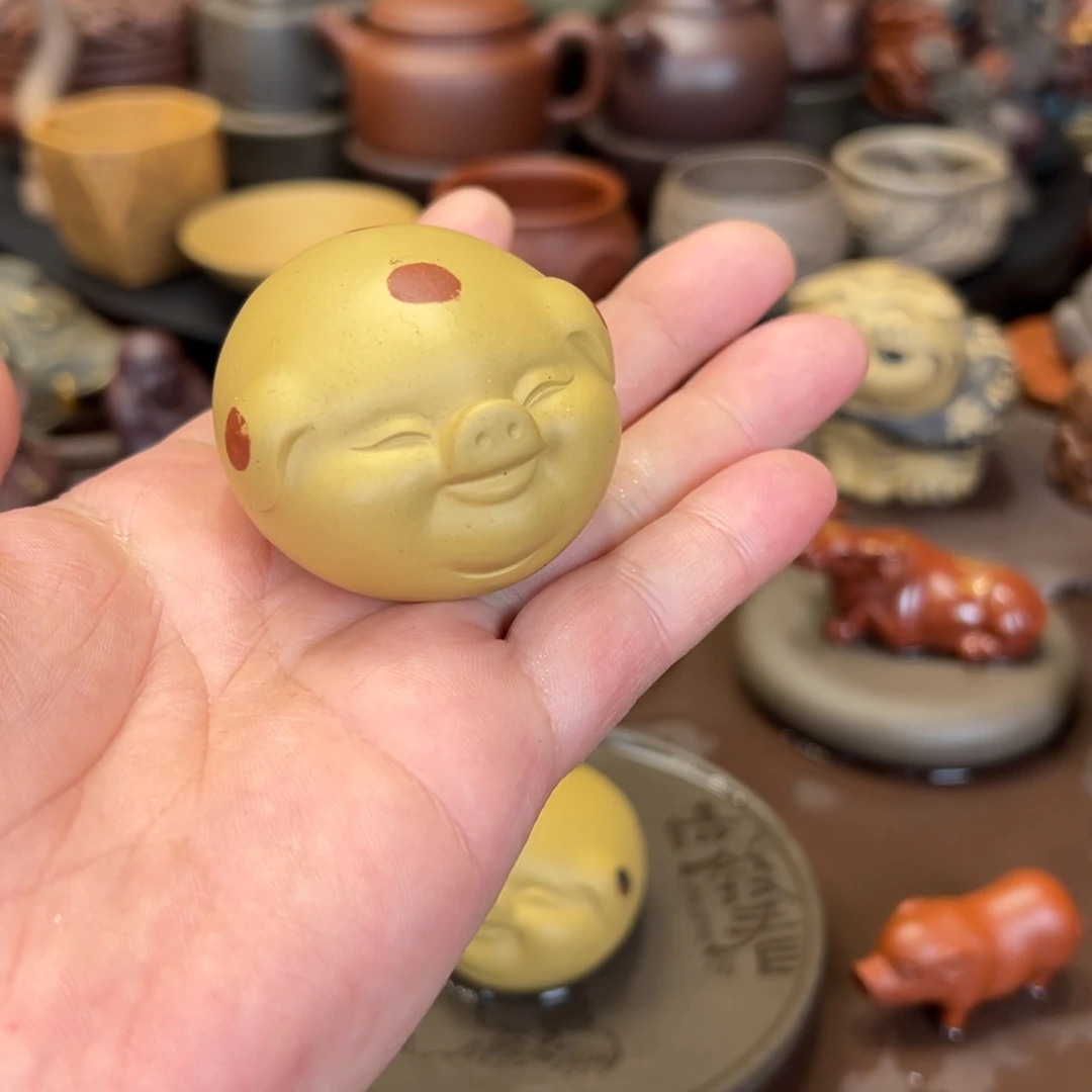 茶宠紫砂紫砂福猪