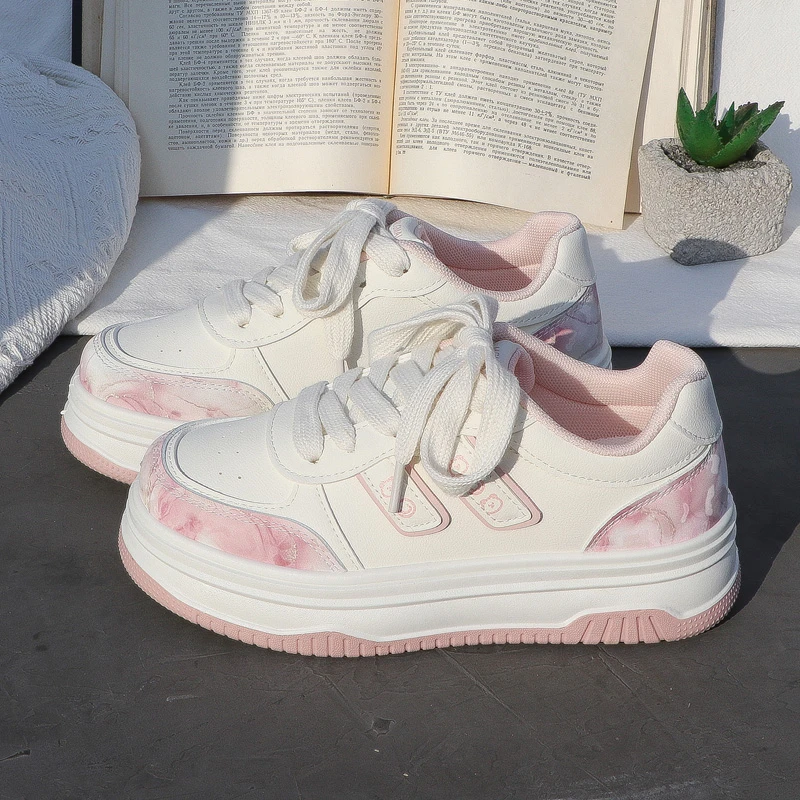 厚底增高配裙子小白鞋女春季款2025新款百搭chic学生运动休闲板鞋