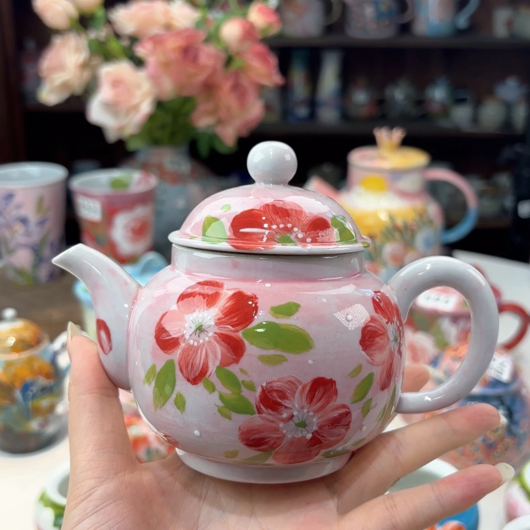 景德镇手绘高温釉下彩陶瓷茶具