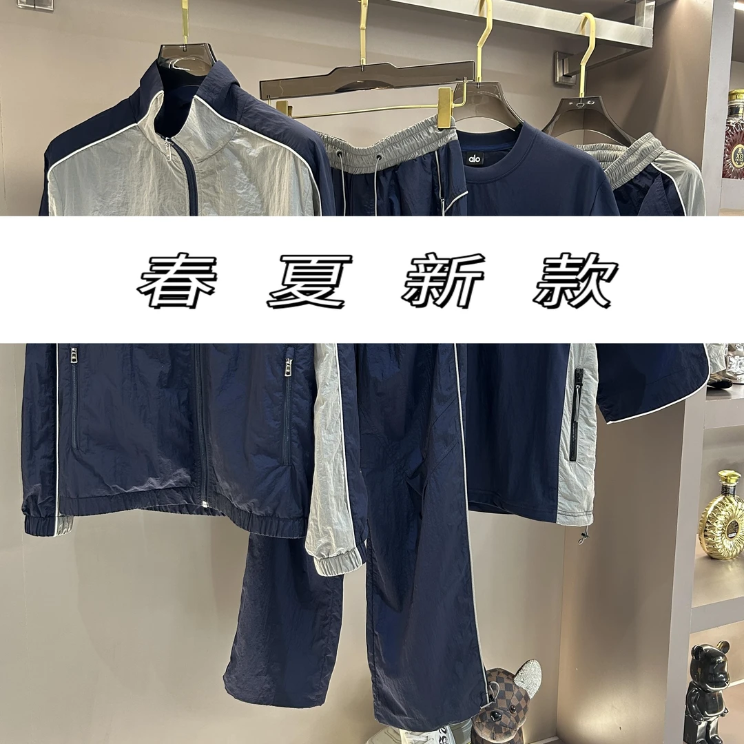 【达】2025春季新款时尚潮流连帽短袖套装