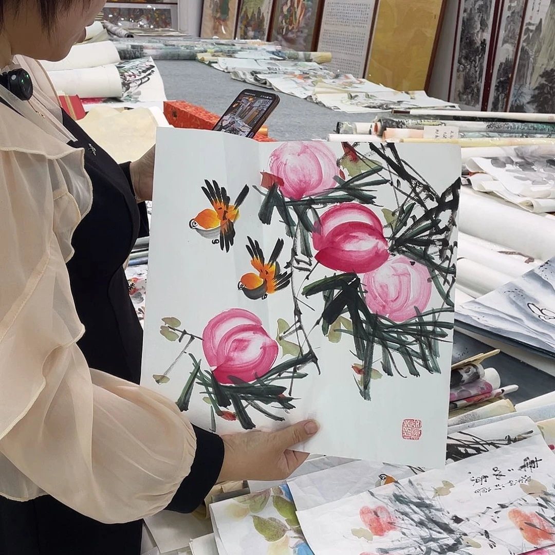 国画纯手绘国画山水花鸟