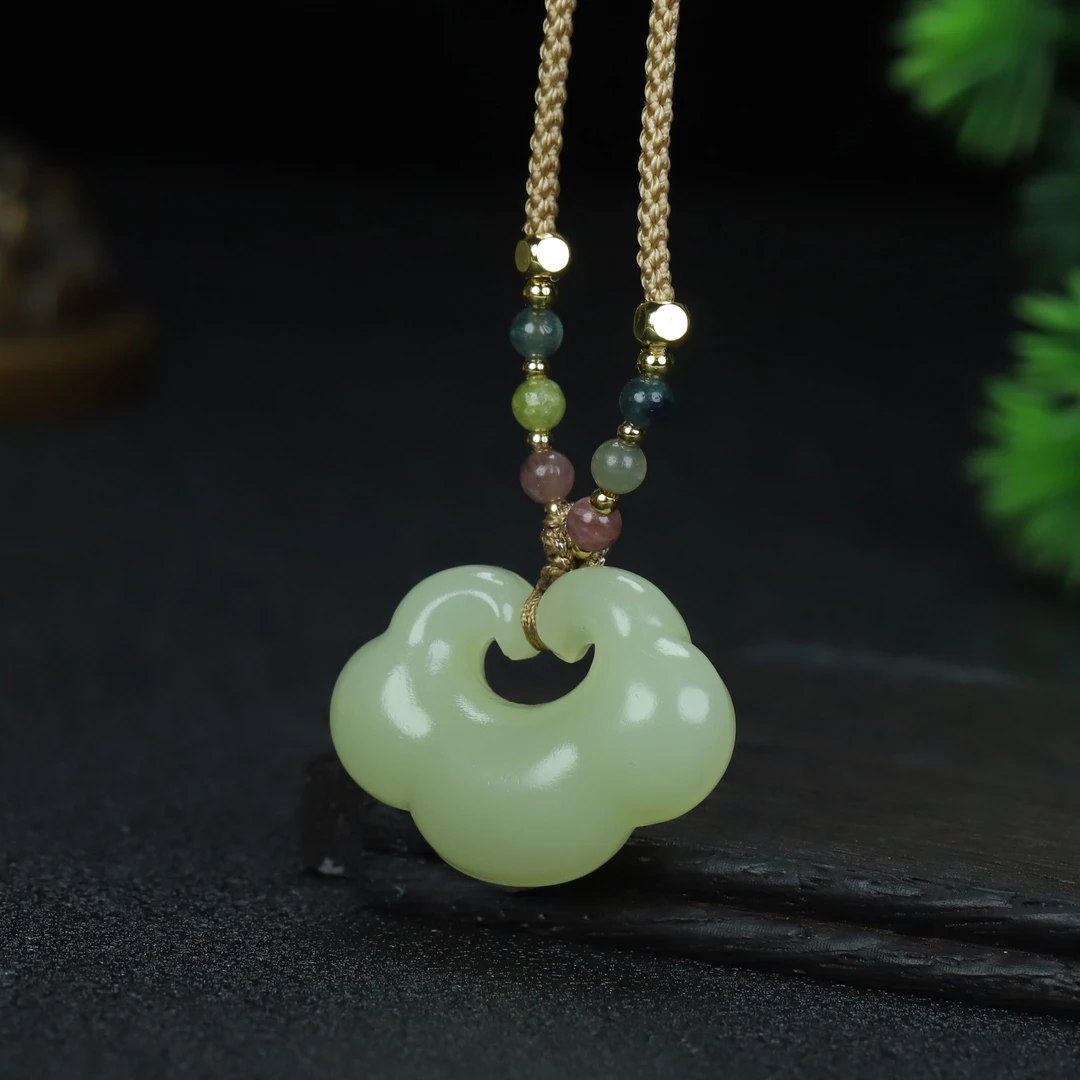 【30mm如意锁】青黄口首饰吊坠挂件礼品文化创意