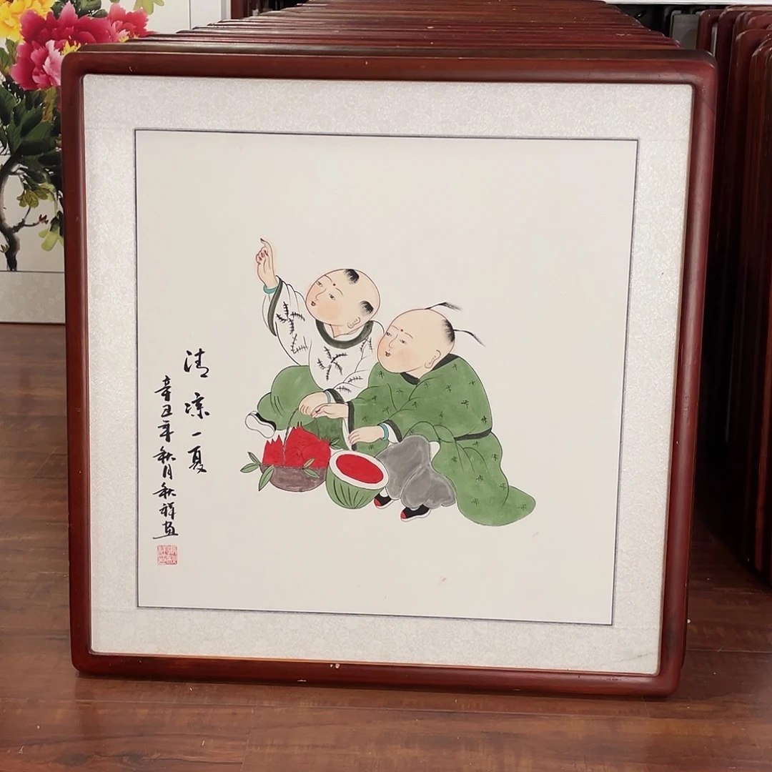 国画带框尺寸63*63厘米
