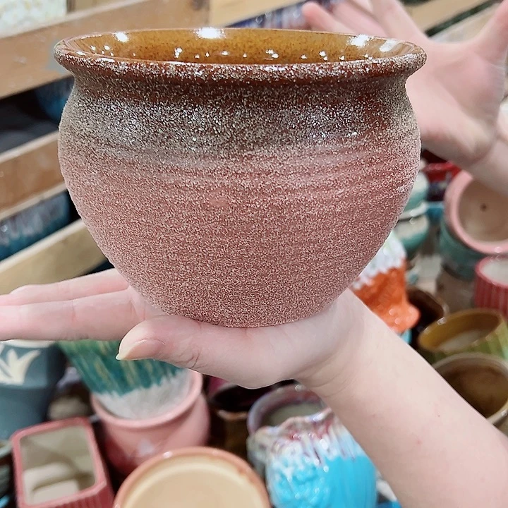 有孔，凑单福利满10元发货陶瓷多肉花盆！