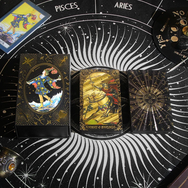 黑金太阳 英文版礼盒款 12X7尺寸 金箔 仿折仿水PVC 维特塔塔卡牌