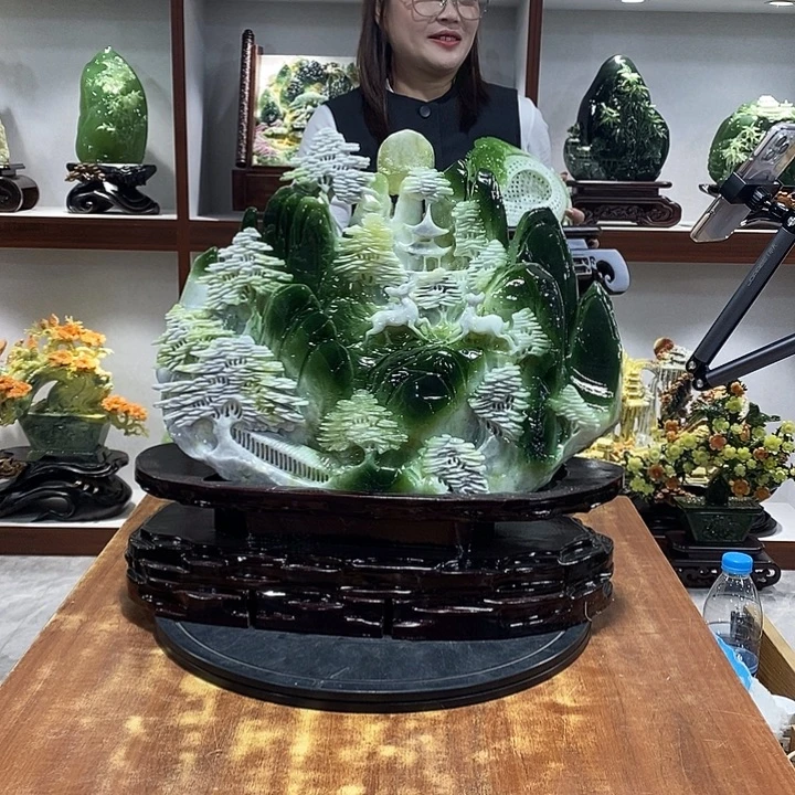 成***悟玉山水摆件 玄关摆件