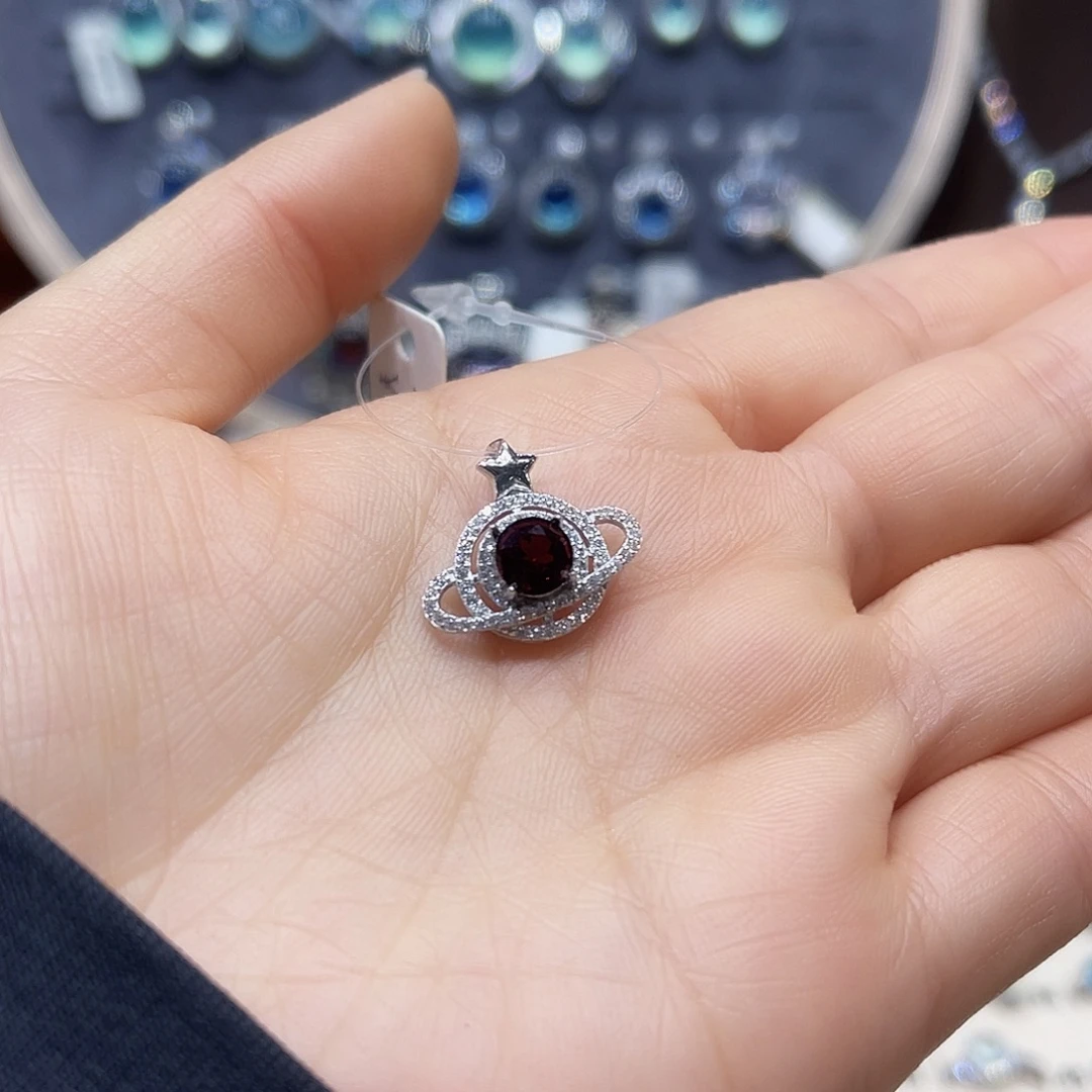 水晶戒指银S925镶嵌