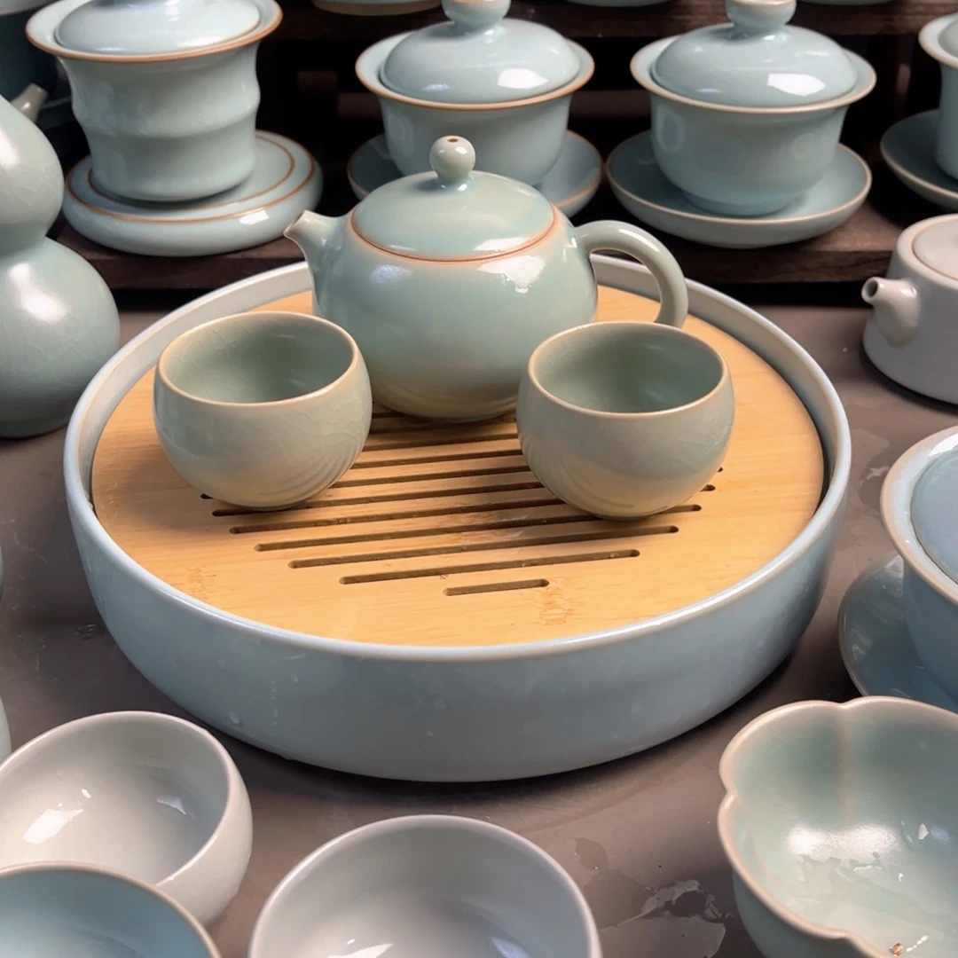 伞***生陶摆件仿古风格与传统建天