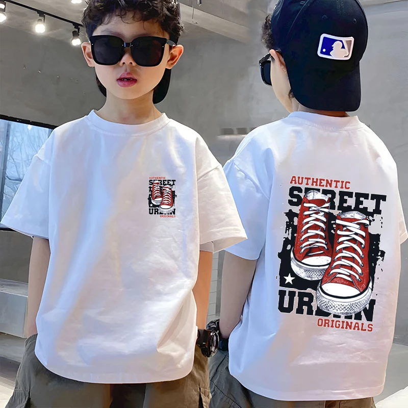 【哪吒】童装短袖T恤重磅夏季纯棉圆领宽松男女童上衣时尚儿童国潮