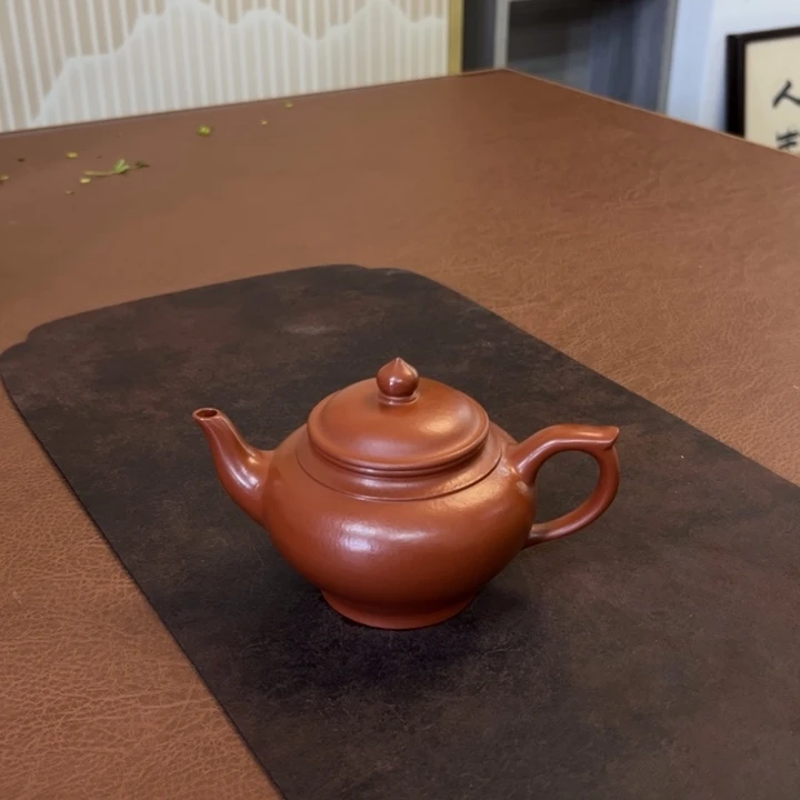 茶壶紫砂笑樱朱泥全手