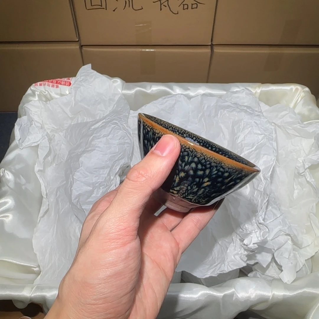 茶盏微瑕建盏，介意勿拍