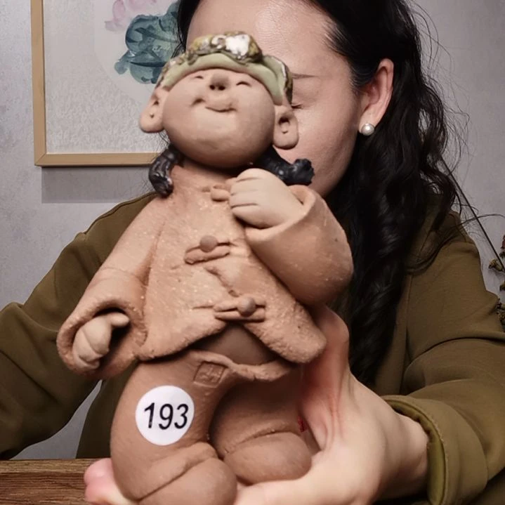 紫砂羲娲娃系列作品站女娃漫*