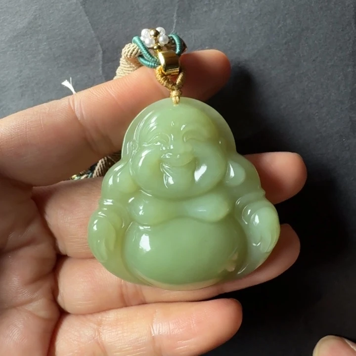 颈饰未镶嵌和田玉（黄玉）