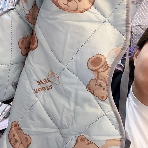 中厚舒适微瑕蓝色