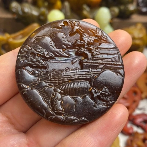 蛇纹石玉未镶嵌颈饰41