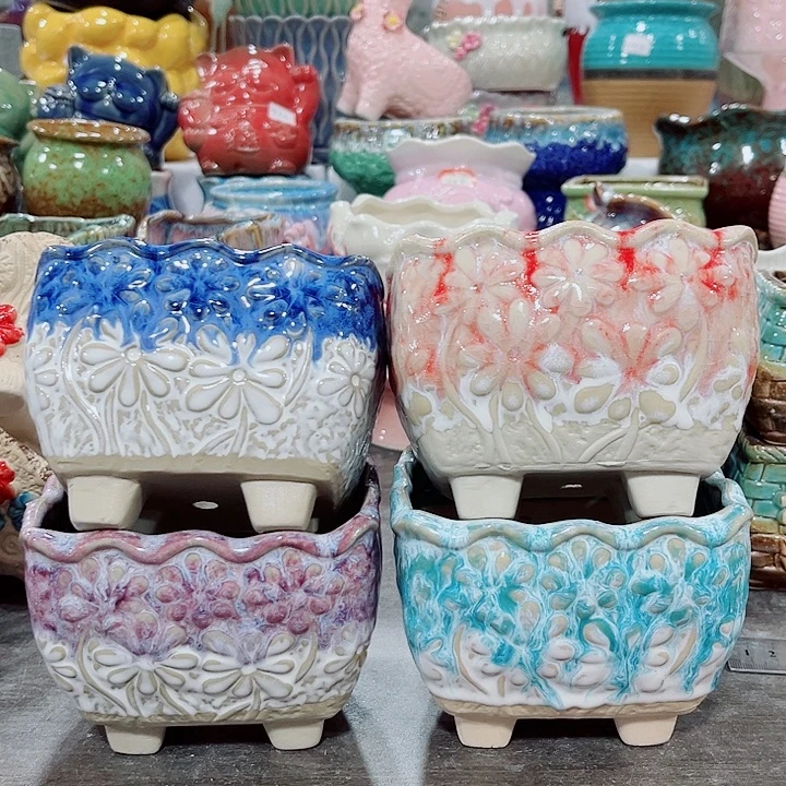 多肉陶瓷花盆满10元包邮