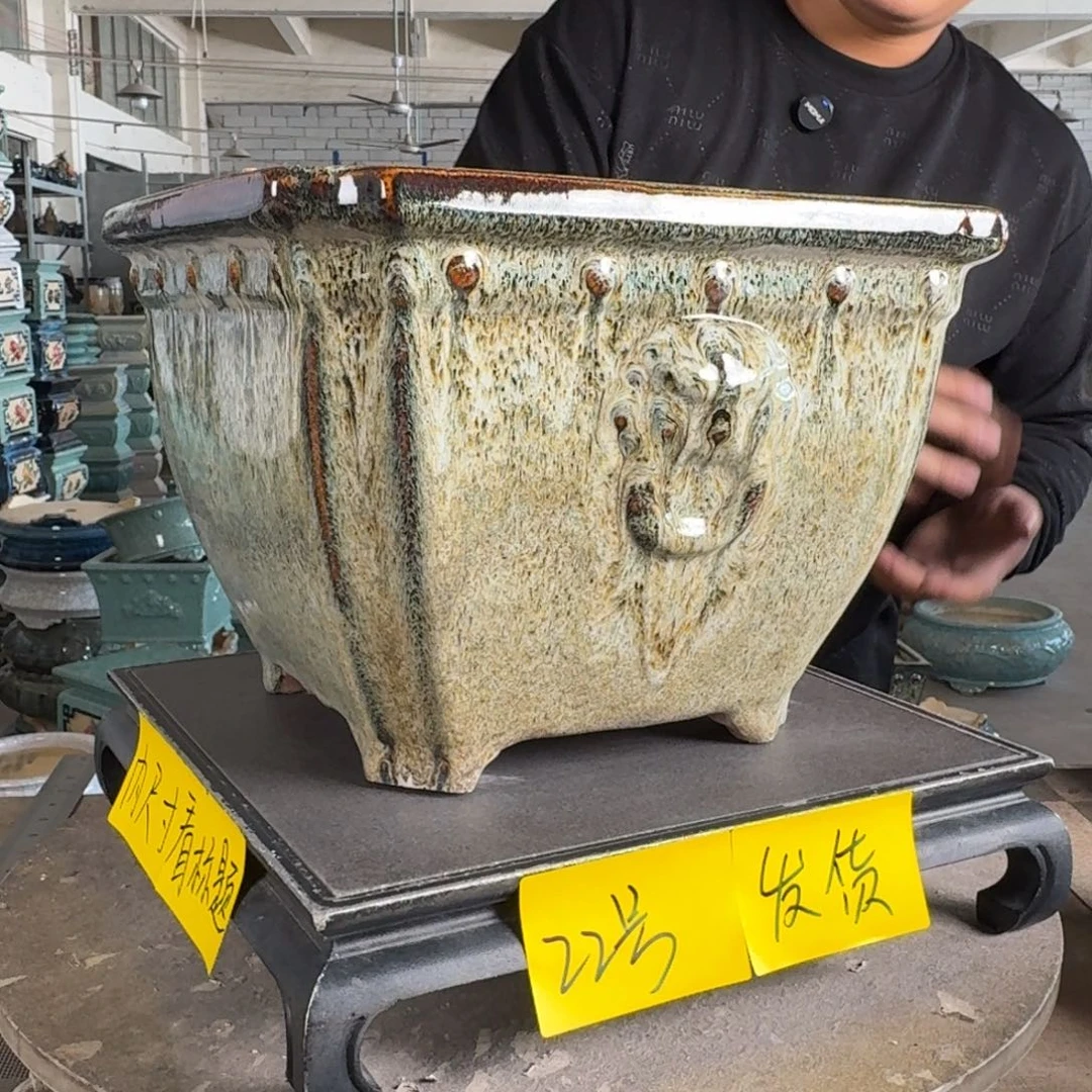 。一风堂石湾花盆 微瑕 内25*19