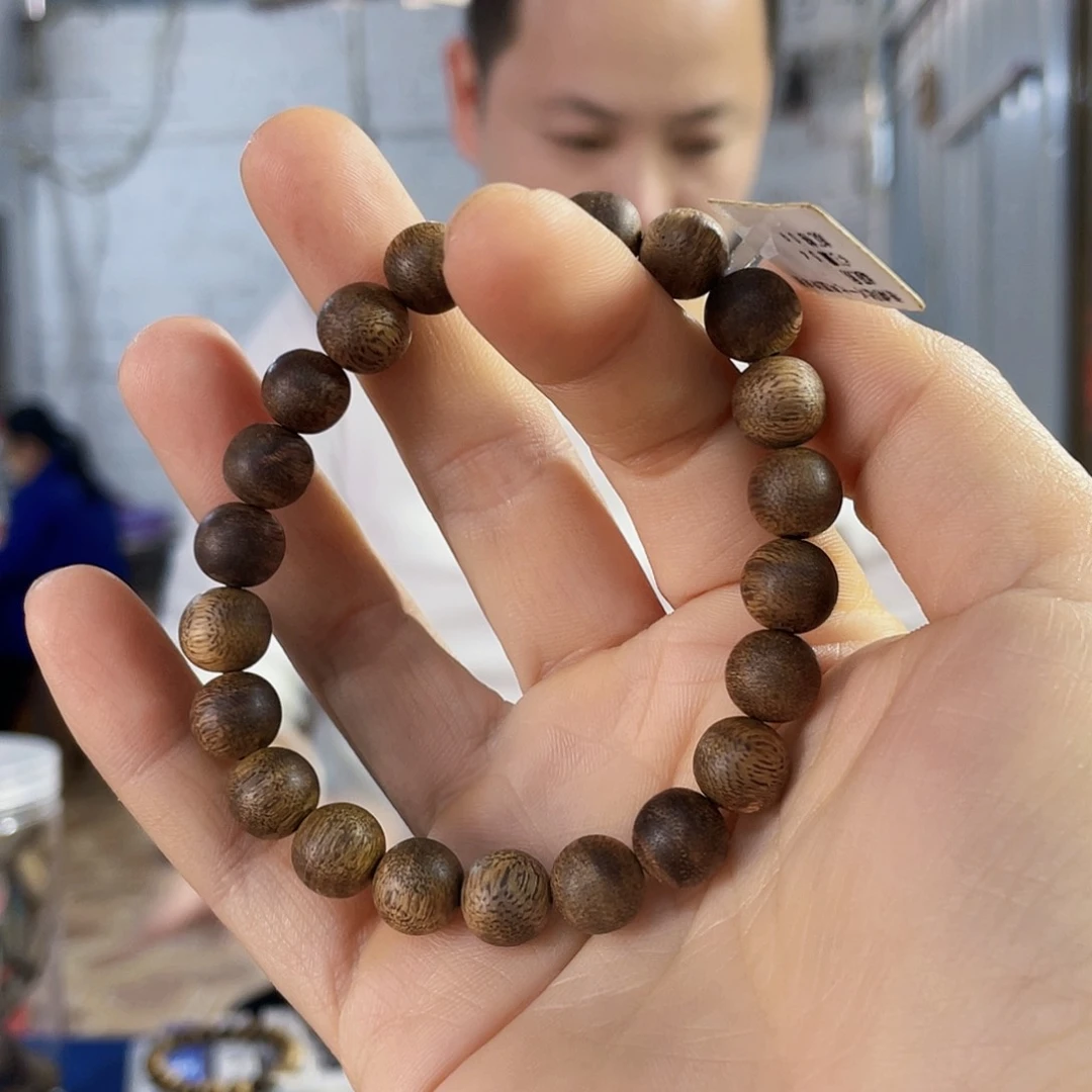 沉香手串棋楠陆河圆珠单圈0.9/5克多样性发一