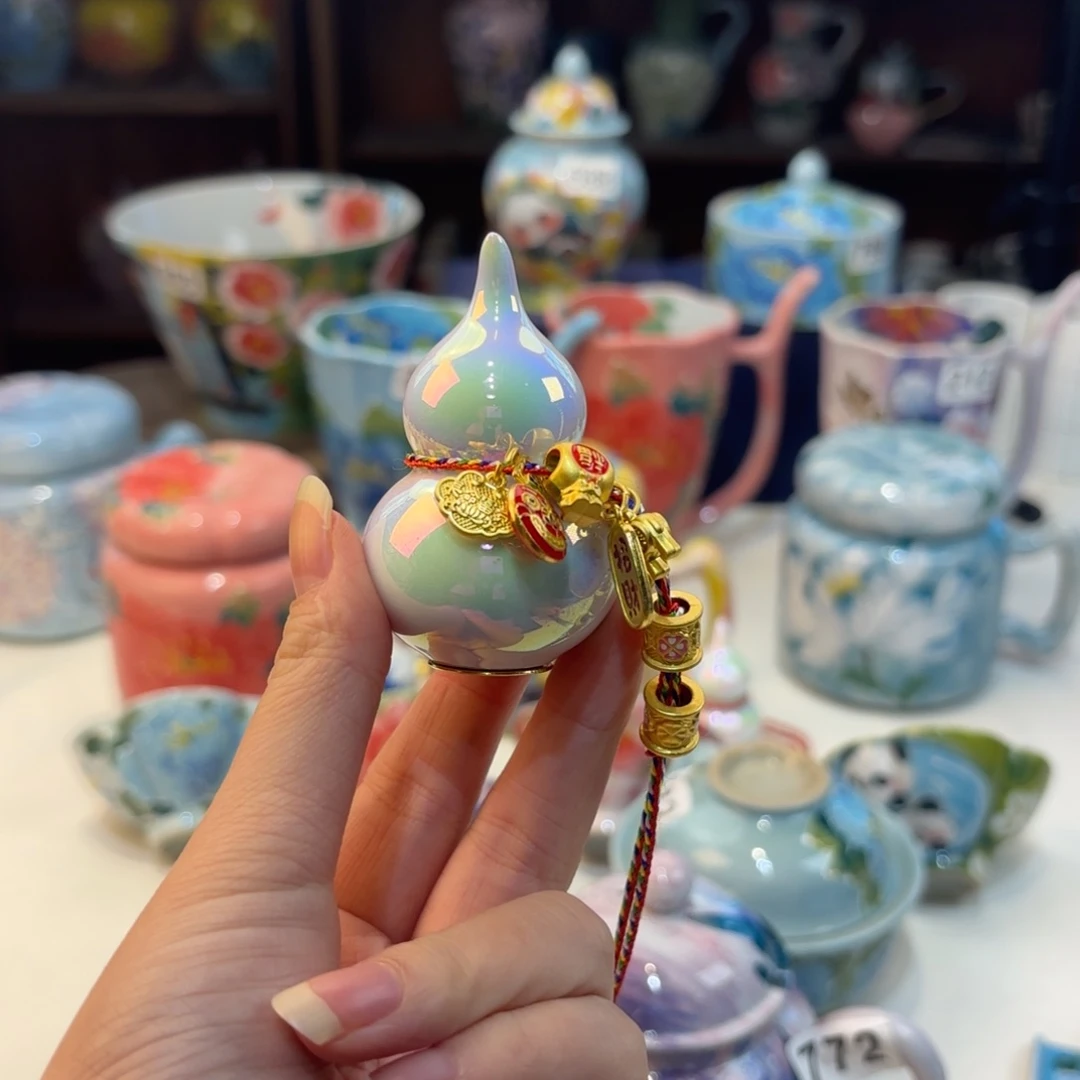 景德镇手绘高温釉下彩陶瓷茶具