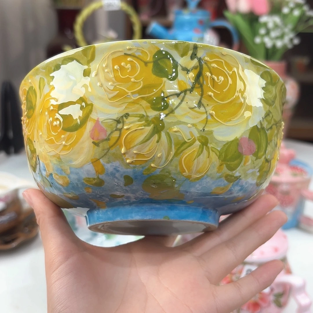 景德镇手绘高温釉下彩陶瓷茶具