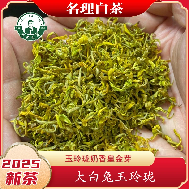 名理白【大白兔玉玲珑】助农2025奶香皇金芽团购明前特级茶叶