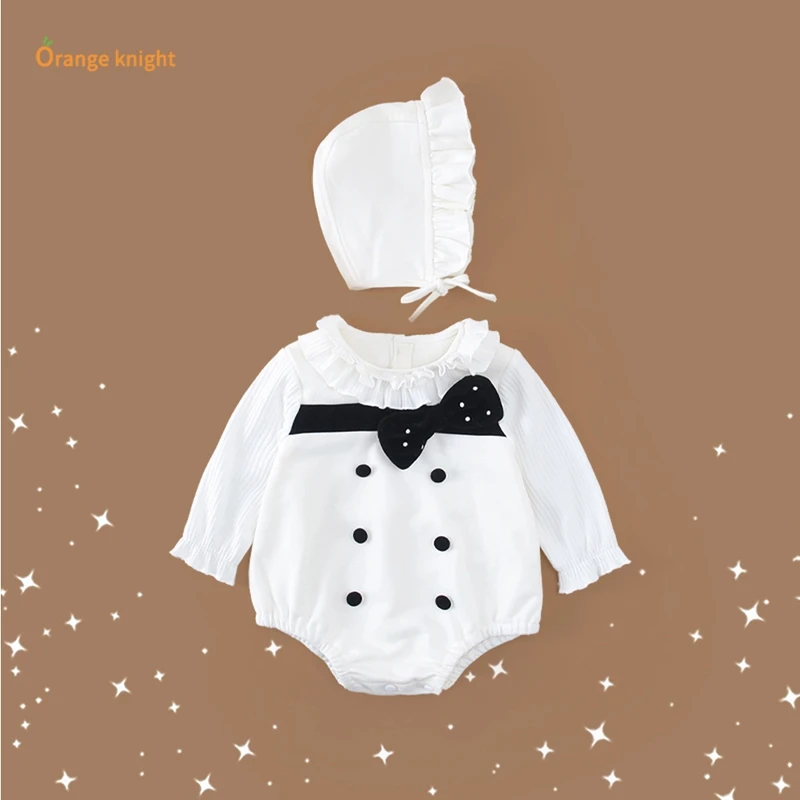 女宝宝衣服春季韩版甜美卫衣小香风长袖三角包屁衣满月公主小礼服