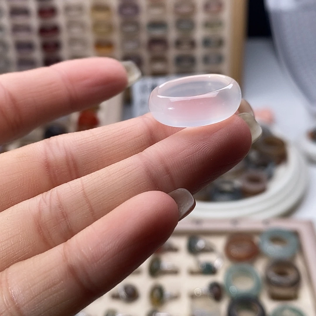 未镶嵌戒指玛瑙/玉髓A37不退换港12