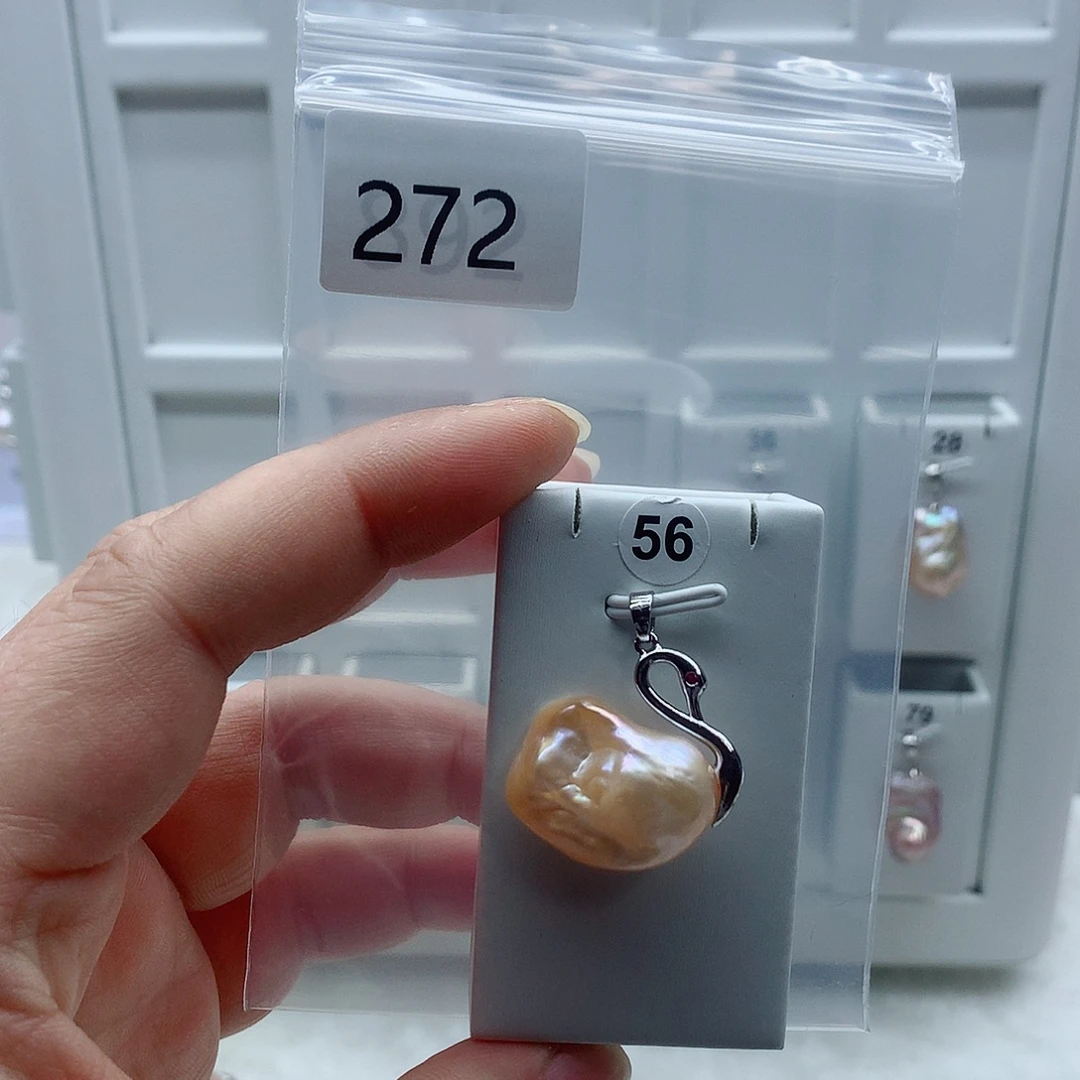 吊坠(不含链)淡水珍珠合金