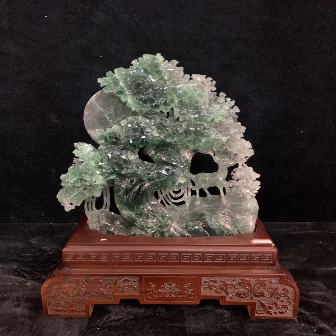 家居雕刻摆件 纯手工雕刻 玄关摆件直播间链接 一物一拍