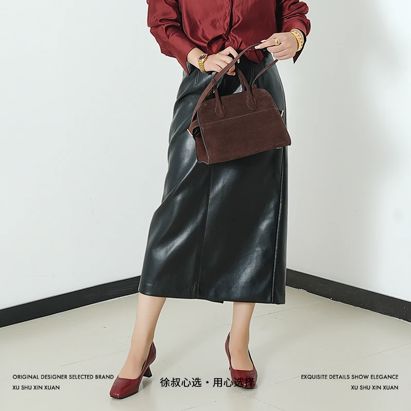 【孤品】复古港风包臀裙A字裙半身裙XS-0728